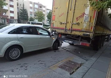 Ankara’da feci kaza! Son anda kurtuldu