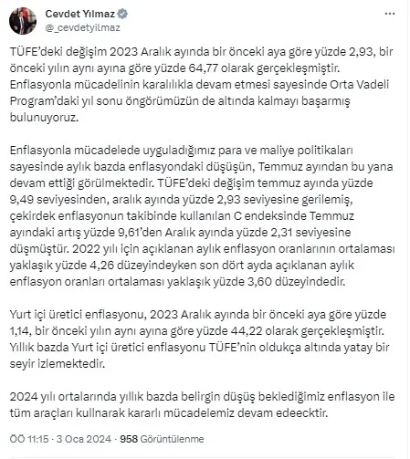 Emekli, memur, ve memur emeklilerinin zam oranı ne olacak? TÜİK 6 aylık enflasyon farkını açıkladı! İşte Aralık ayı enflasyonu...