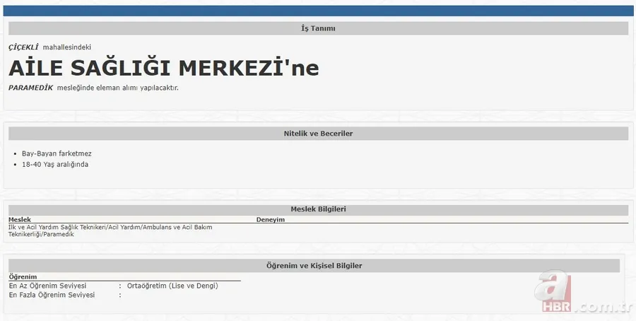 İŞKUR hastaneleri açıkladı! 14 farklı ilde lise mezunu personel alımı başvuruları başladı! İşte alım yapacak kurumların listesi… 4