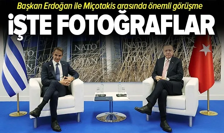 Son dakika: Başkan Erdoğan ile Yunanistan Başbakanı Miçotakis arasında önemli görüşme