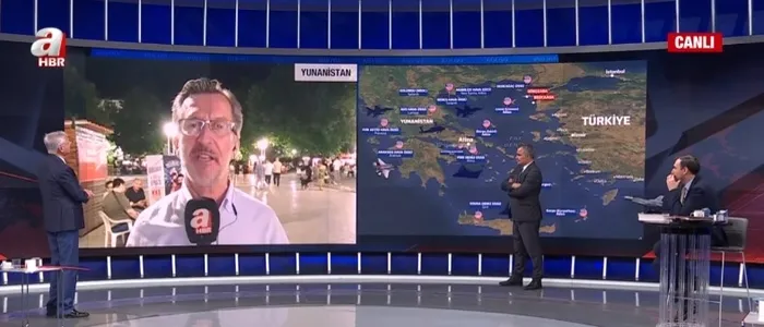 A Haber canlı yayınında Yunanlılara böyle seslendi: Türkiye ile iyi geçinin yoksa ezer geçer! Komşu kulislerinden son bilgiler A Haber’de