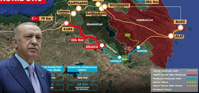 Kars-Iğdır-Aralık-Dilucu Hattı temel atma töreni! Başkan Erdoğan: Çok önemli bir kalkınma hamlesidir