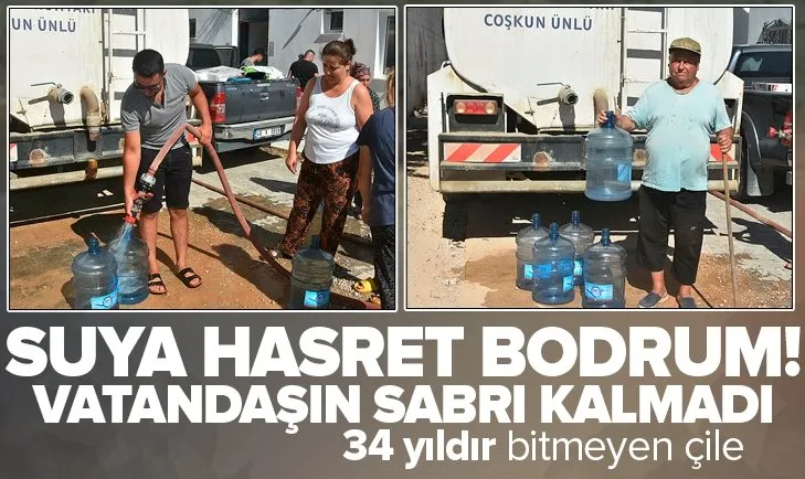 34 yıldır CHP yönetiminde olan Bodrum’da su krizi!