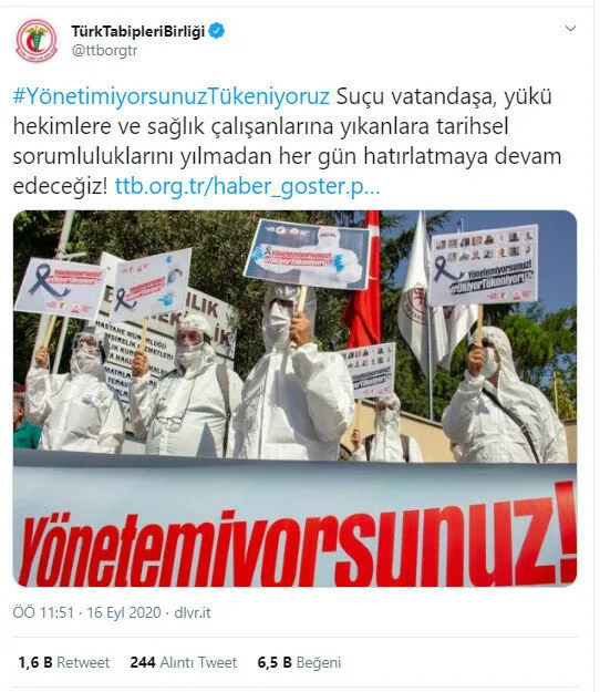 Koronavirüs üzerinden skandal provokasyon! Terör sevici Türk Tabipler Birliği'ne tepki yağıyor - 2