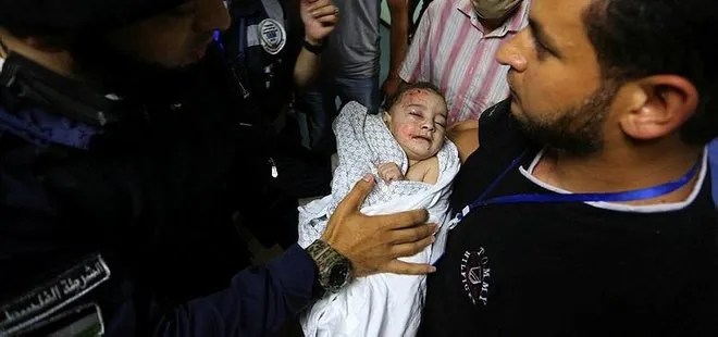 Katil İsrail’den sivil katliamı! Enkazdan 2 aylık bebek sağ kurtarıldı