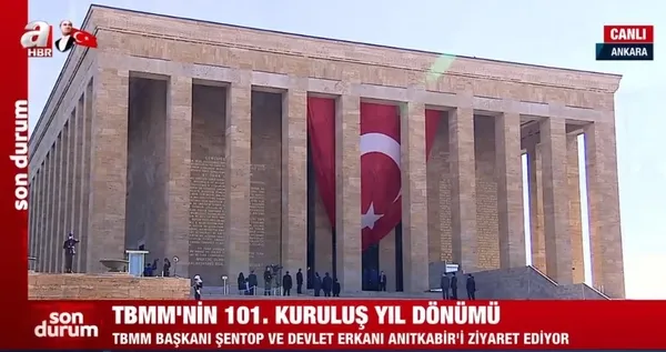 Son dakika: TBMM'nin 101. kuruluş yıl dönümü! Meclis ve Anıtkabir'de tören - 1