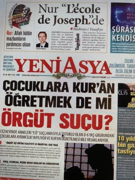 Kripto FETÖ’cü Yeni Asya skandallarına bir yenisini daha ekledi