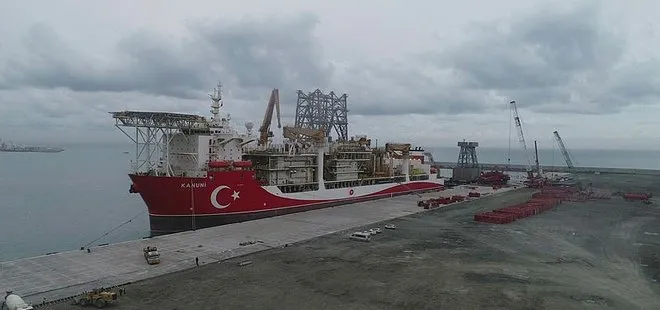 Sondaj gemisi ’Kanuni’ Zonguldak’ta! Sakarya Gaz Sahası’nda göreve başlayacak