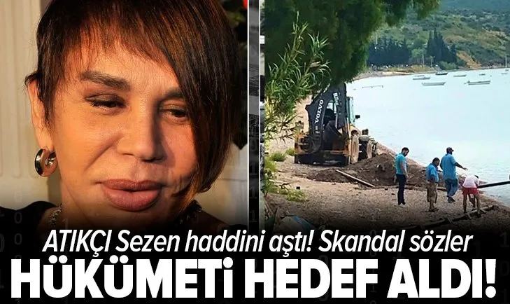 Kaçak boruyla denize atık bırakan Sezen Aksu İkizdere üzerinden hükümete saldırdı