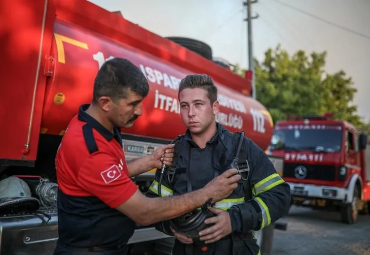 Yeni evli çift balayını iptal edip alevlerin arasına daldı: Ben de burada olmalıydım