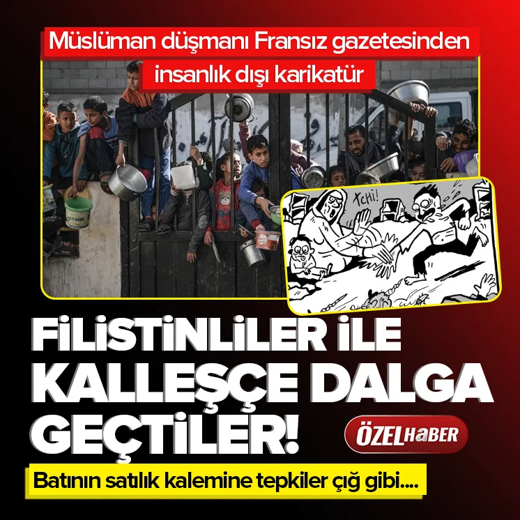 Libération Gazetesinden alçak karikatür!