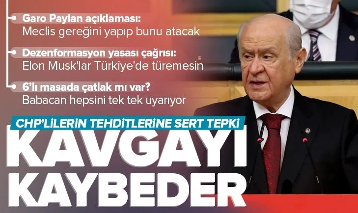 Son dakika: MHP Genel Başkanı Devlet Bahçeli’den Kemal Kılıçdaroğlu’na tepki! Helalleşme ile başladı kavgalaşmayla yola devam ediyor