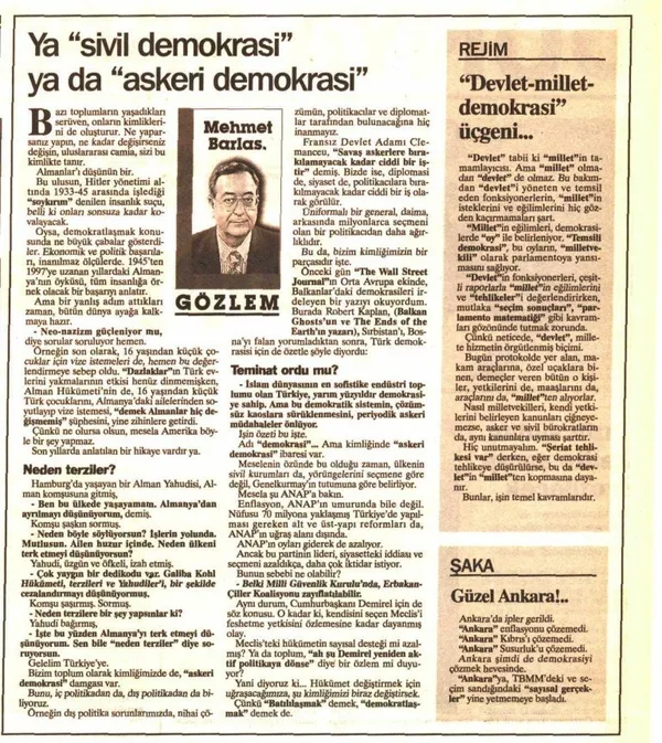 Vesayet odaklarına ve milli irade düşmanlarına karşı hep dik durdu! İşte Mehmet Barlas'ın o dönemlere ışık tutan yazıları - 10