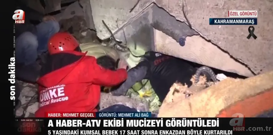 A Haber mucizeyi görüntüledi: 5 yaşındaki Kumsal bebek böyle kurtarıldı 1