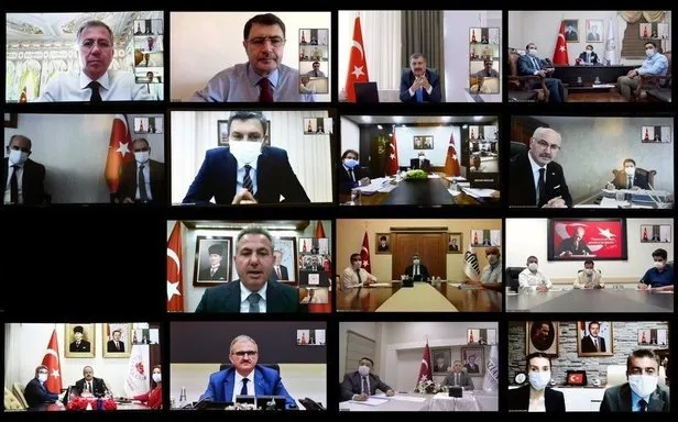 Bakan Koca'dan salgın planlamasına ilişkin 14 ayrı videokonferans görüşmesi: - 2