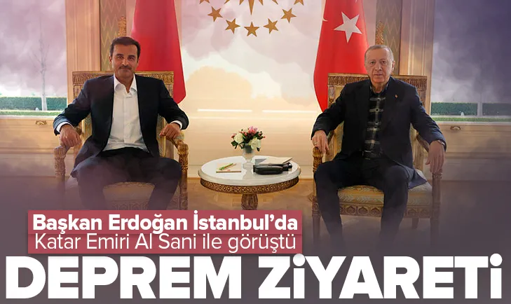 Katar Emiri Şeyh Al Sani Başkan Erdoğan’la görüştü