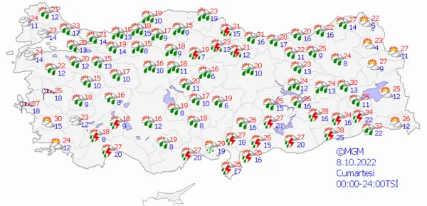 1665068799822.png Kuvvetli sağanak ve fırtına başladı! Günlerce sürecek... Meteoroloji'den son dakika uyarısı! İstanbul Ankara İzmir hava durumu - 11
