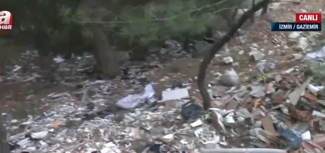 Sanayi atıkları ormanı çöplüğe çevirdi! Gaziemir Belediyesi çöpleri neden toplamıyor?