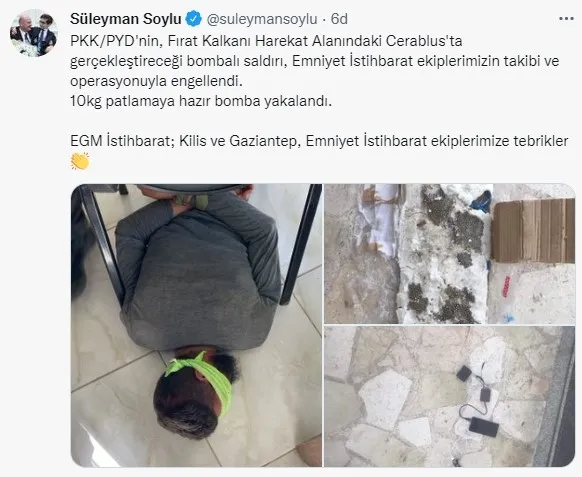 1659814821025.jpg Bombalı saldırı engellendi! SON DAKİKA: İçişleri Bakanı Süleyman Soylu açıkladı: 10 kg bomba ile yakalandı - 3