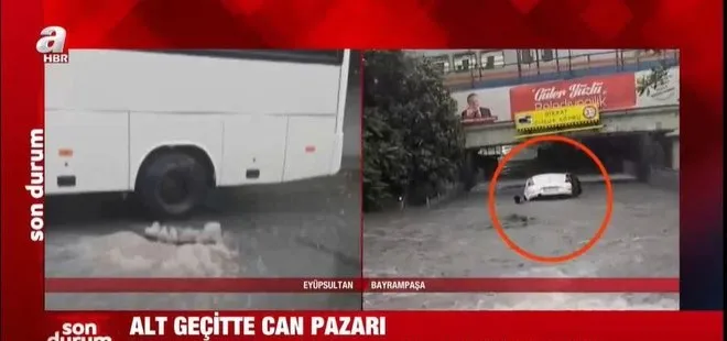 Son dakika: İstanbul’da sağanak etkili oluyor! Bayrampaşa’da can pazarı yüzerek kurtuldular | HAVA DURUMU