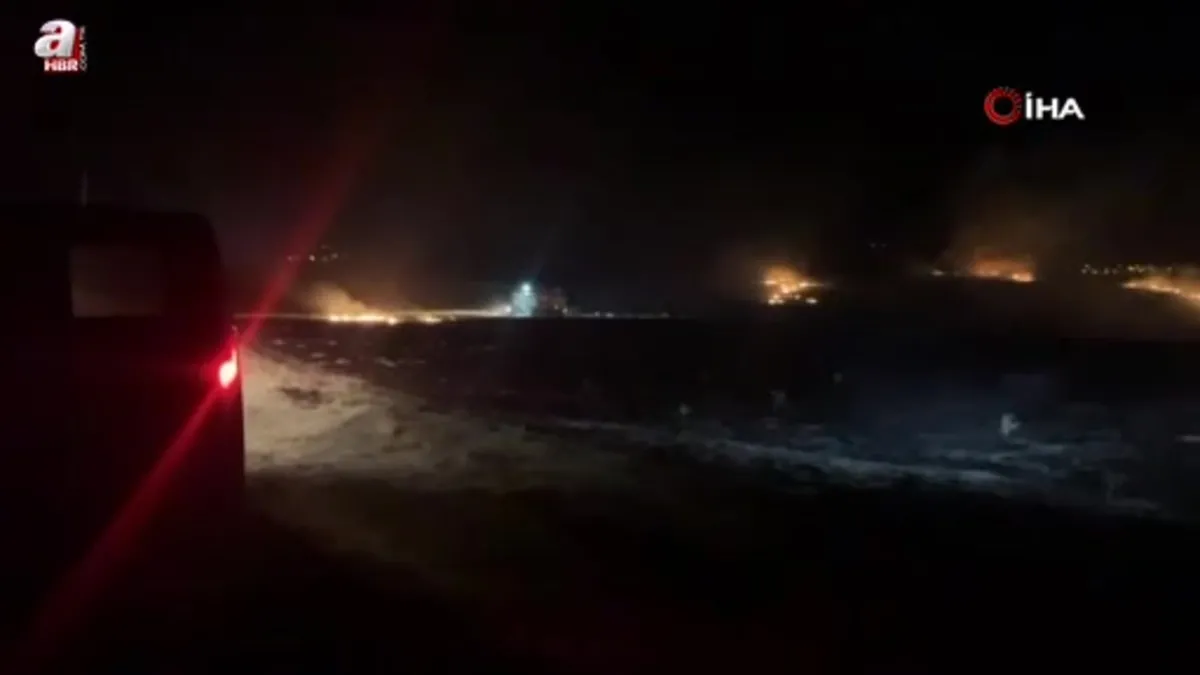 Çorum’da alevlere teslim olan 300 dönüm mera küle döndü