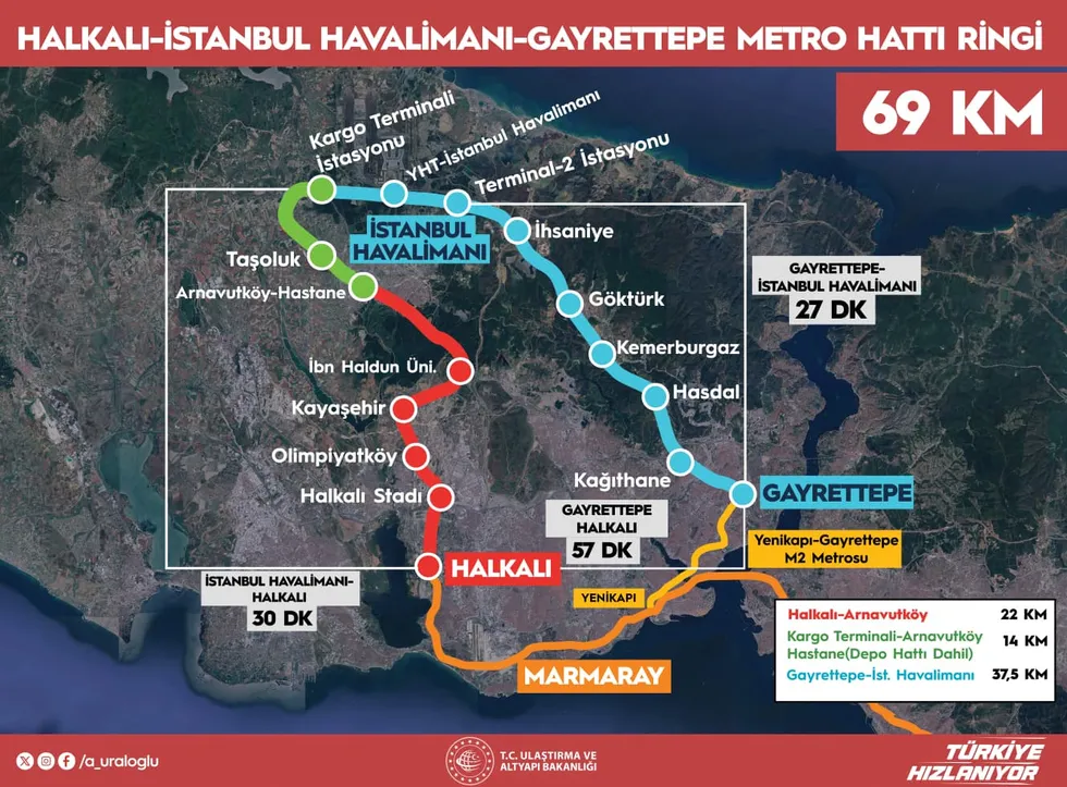 Türkiye Yüzyılı'na yakışır eser! Halkalı-İstanbul Havalimanı-Gayrettepe Metro Hattı açılış töreni - 2