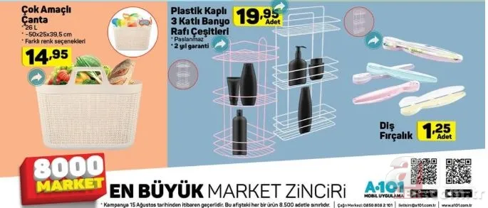 A101 aktüel ürünler kataloğu 15 Ağustos ile oyuncak şenliği! A101 15 Ağustos 2019 kataloğu indirimli ürünler! 8