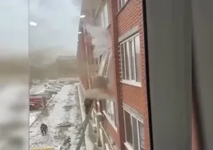 Kazakistan’da yangın sırasında patlama