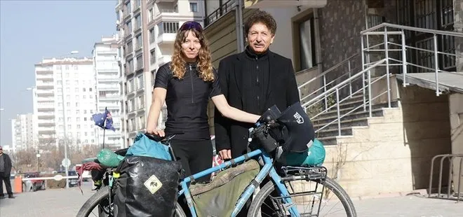 Almanya’dan bisikletle Türkiye’ye geldi! 4,5 aylık yolculuğun sonunda Türk babasıyla tanıştı