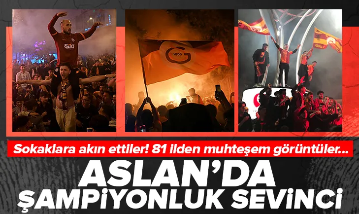 GS şampiyon! Taraftarlar sokakta