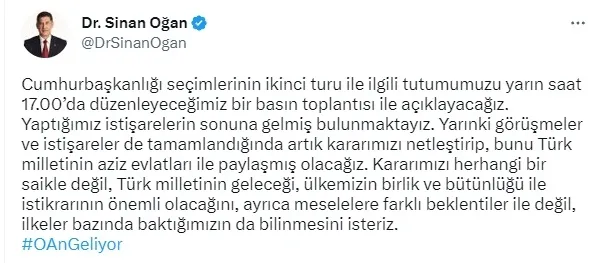 sinan-ogan-aciklamasi-bugun-saat-kacta-ne-zaman-28-mayis-cumhurbaskanligi-seciminde-kime-destek-verecek-baskan-1684737544776.jpg Sinan Oğan açıklama AHABER CANLI İZLE! 28 Mayıs Cumhurbaşkanlığı seçiminde kime destekleyecek? - 2