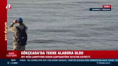 Gökçeada’da tekne alabora oldu
