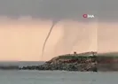 Akdeniz’de oluşan hortum kamerada
