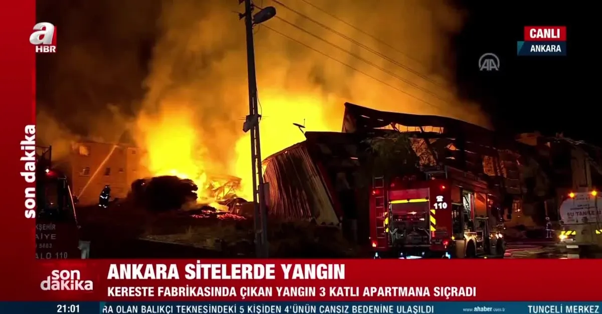 Son dakika: Ankara Siteler'de korkutan yangın | İlk görüntüler A Haber'de...