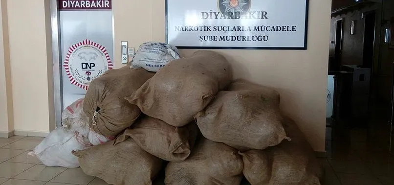 Diyarbakır'da 416 kilogram esrar ele geçirildi