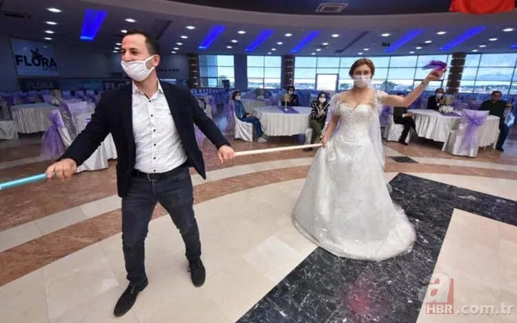 Corona virüs sonrası halay böyle çekilecek! Düğün salonlarına gönderildi... 9