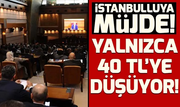 İstanbulluya müjde! Öğrenci aylık mavi kart 40 TLye düşüyor! Suya indirim...