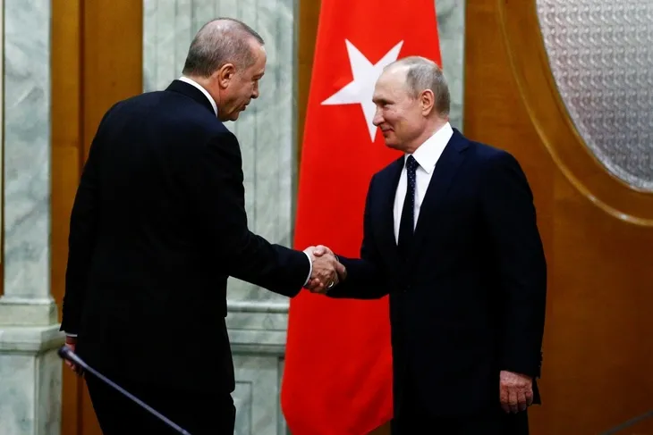 Erdoğan, Putin ve Ruhani zirvesinden kareler