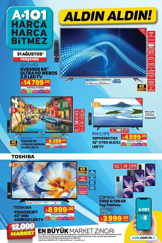 A101 31 Ağustos aktüel ürünler kataloğunda neler var? 3.999 TL’ye akıllı telefon ve tüm kırtasiye malzemeleri A101’de
