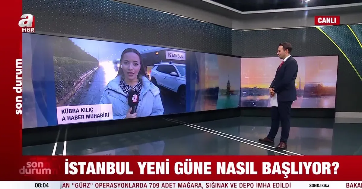 İstanbul’da trafik yoğunluğu yaşanıyor