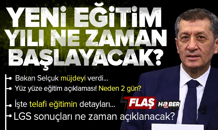 Yeni eğitim yılı ne zaman başlayacak? Bakan duyurdu