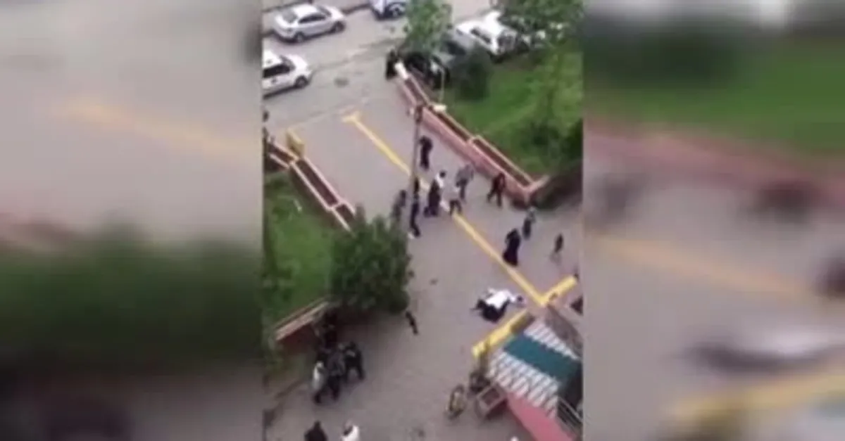 Kadın kavgası böyle görüntülendi!