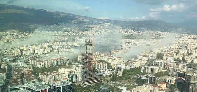 İzmir’deki depremin ardından Manisa’da bir apartman tahliye edildi