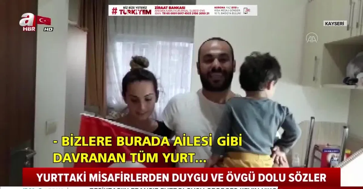 Kayseri'de yurttaki misafirlerden duygu ve övgü dolu sözler |Video