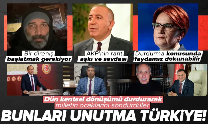 Bunları unutma Türkiye! Şehirleri enkaz altında bıraktılar
