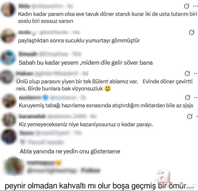 Çağla Şıkel gluteni kaçırınca bakın ne yaptı! Kahvaltı tabağı şoke etti 7