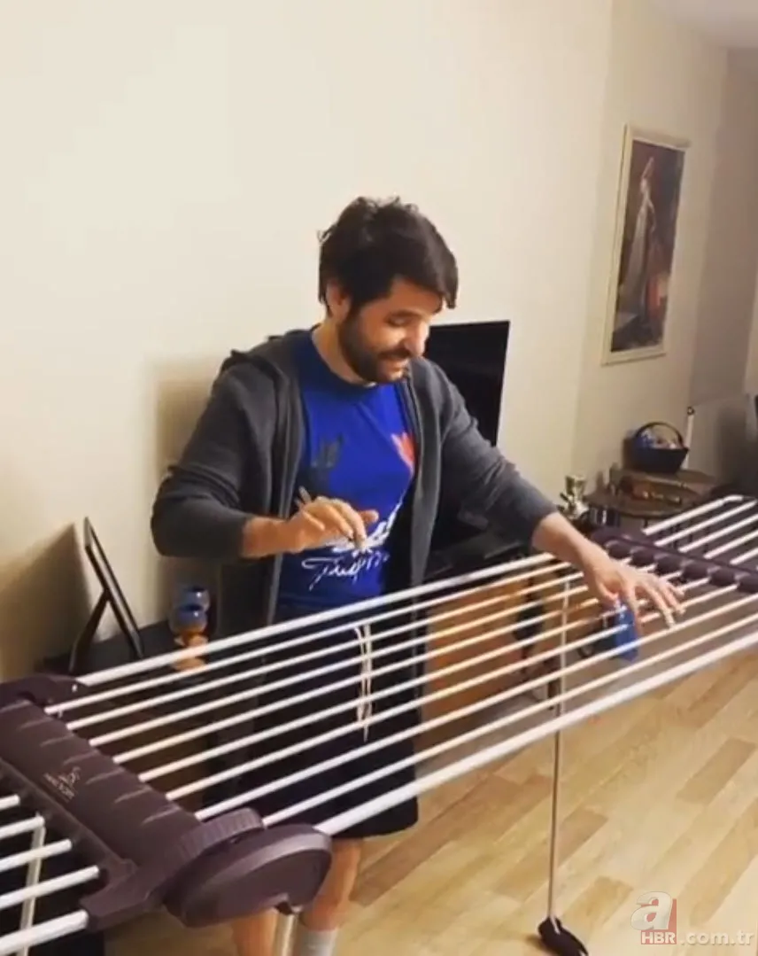Ceyhun Fersoy ve Begüm Öner ev aletlerini enstrüman yaptı! Paylaşımlarına beğeni yağdı 5