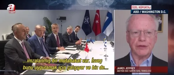 James Franklin Jeffrey’den A Haber’e özel açıklamalar: Başkan Erdoğan ve Bakan Hakan Fidan...