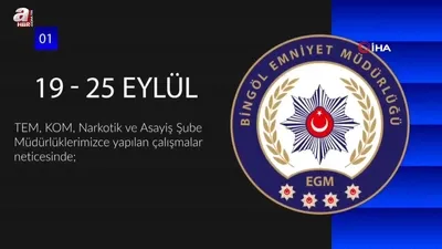 Bingöl’de 50 şüpheli yakalandı