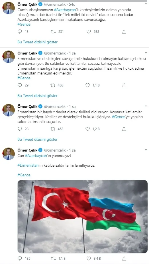 Türkiye’den Ermenistan’ın Gence ve Mingeçevir kentlerine füze saldırısına sert tepki